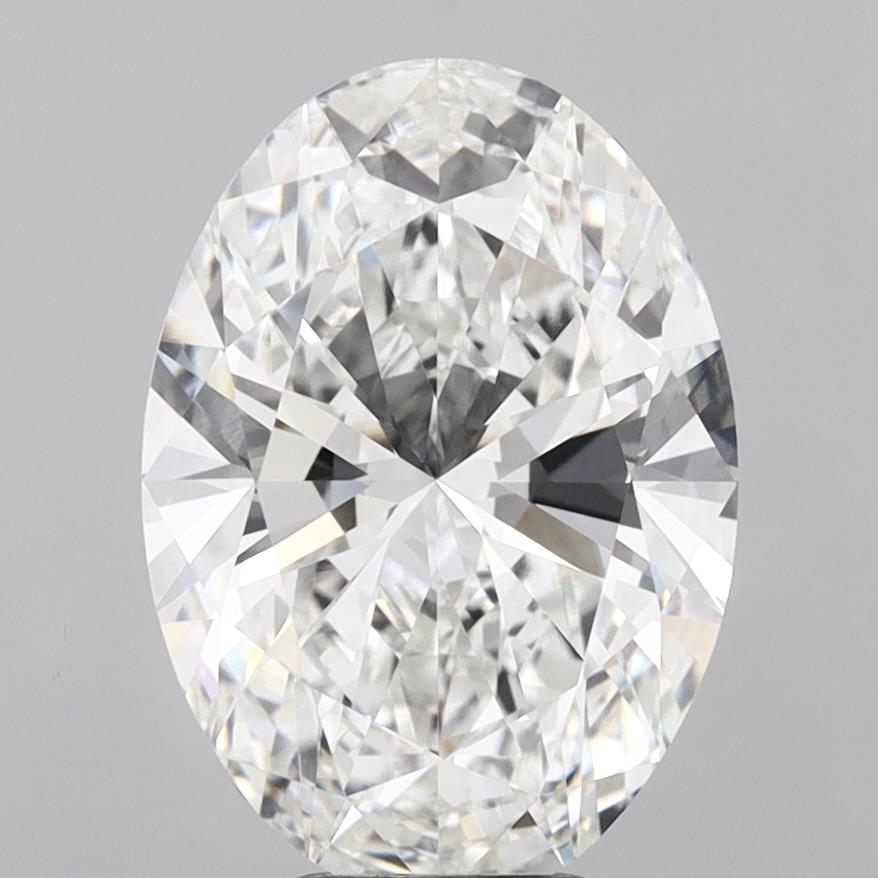 6.08 Carat Oval Shaped, Ideal Cut, F Color, VVS2 Clarity, IGI Certified Lab Grown Diamond