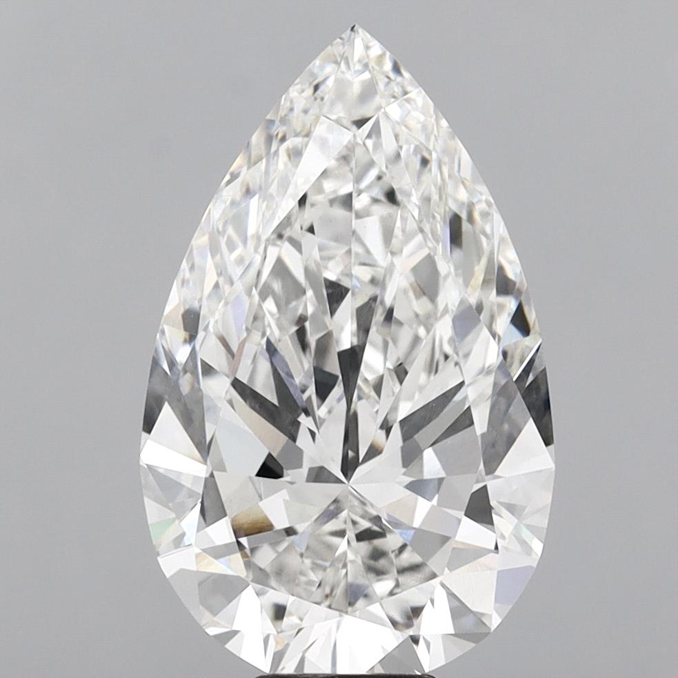 10.01 Carat Pear Shaped, Excellent Cut, F Color, VVS2 Clarity, IGI Certified Lab Grown Diamond