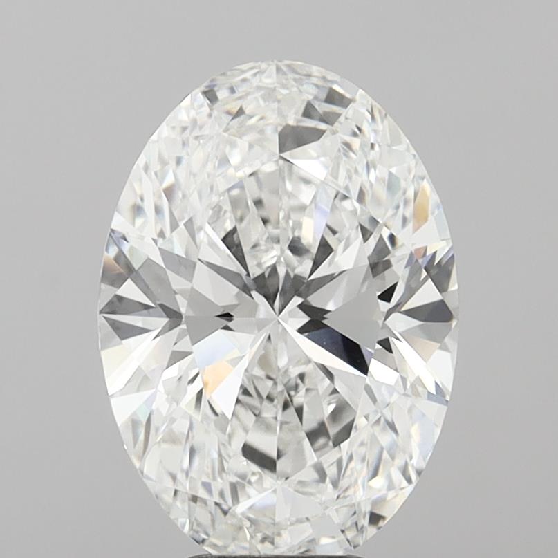 6.03 Carat Oval Shaped, Excellent Cut, E Color, VVS2 Clarity, IGI Certified Lab Grown Diamond