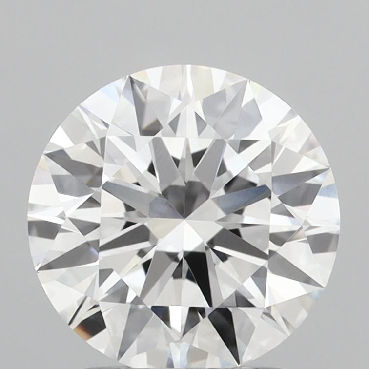 2.03 Carat Round Shaped, Ideal Cut, E Color, VVS2 Clarity, IGI Certified Lab Grown Diamond