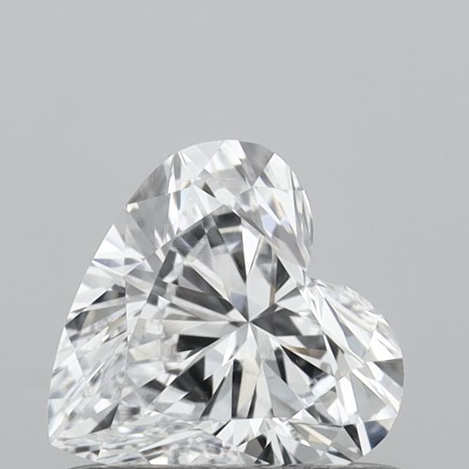 0.53 Carat Heart Shaped, Very Good Cut, D Color, VS2 Clarity, IGI Certified Lab Grown Diamond