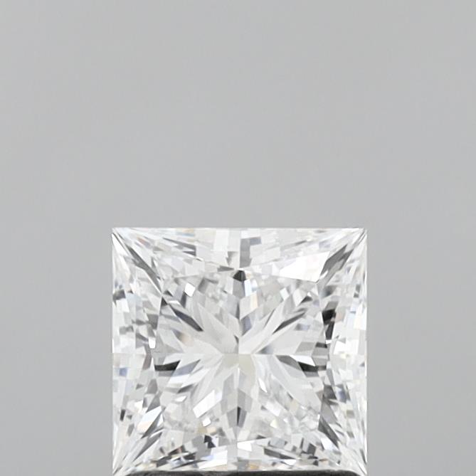 1.29 Carat Princess Shaped, Ideal Cut, D Color, VVS2 Clarity, IGI Certified Lab Grown Diamond