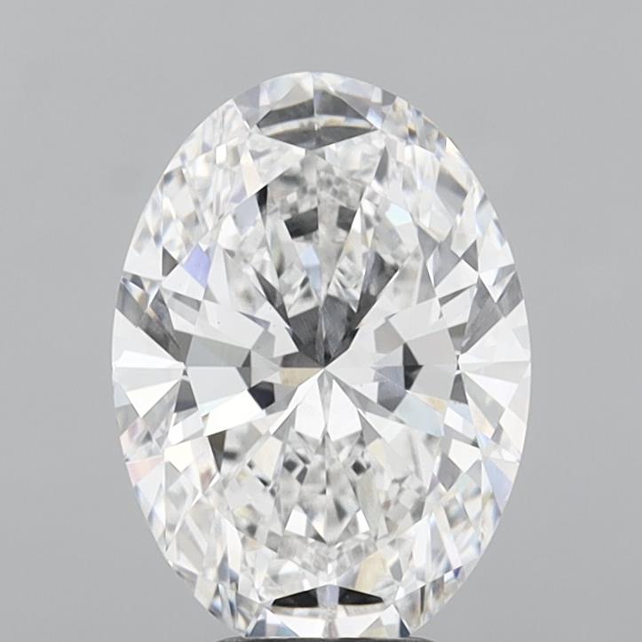 5.01 Carat Oval Shaped, Excellent Cut, D Color, VVS2 Clarity, IGI Certified Lab Grown Diamond