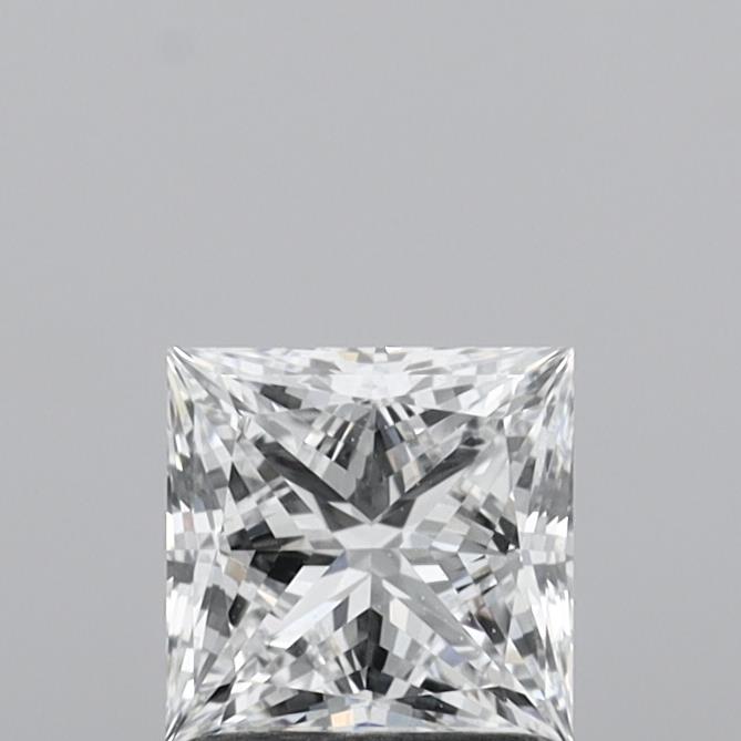 1.20 Carat Princess Shaped, Ideal Cut, D Color, VVS2 Clarity, IGI Certified Lab Grown Diamond