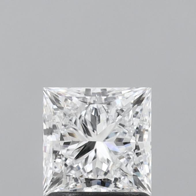 1.35 Carat Princess Shaped, Ideal Cut, D Color, VVS2 Clarity, IGI Certified Lab Grown Diamond