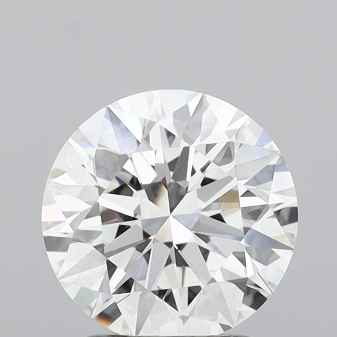 2.08 Carat Round Shaped, Ideal Cut, F Color, VVS2 Clarity, IGI Certified Lab Grown Diamond