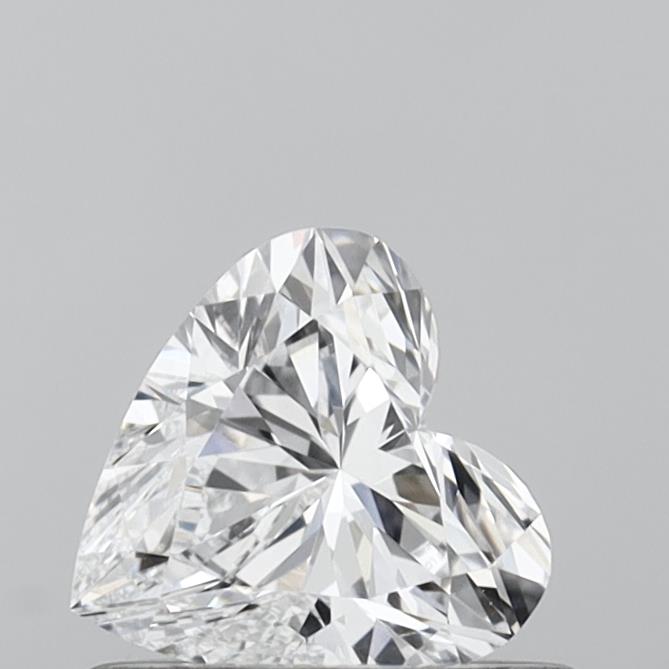 0.54 Carat Heart Shaped, Very Good Cut, D Color, VVS2 Clarity, IGI Certified Lab Grown Diamond