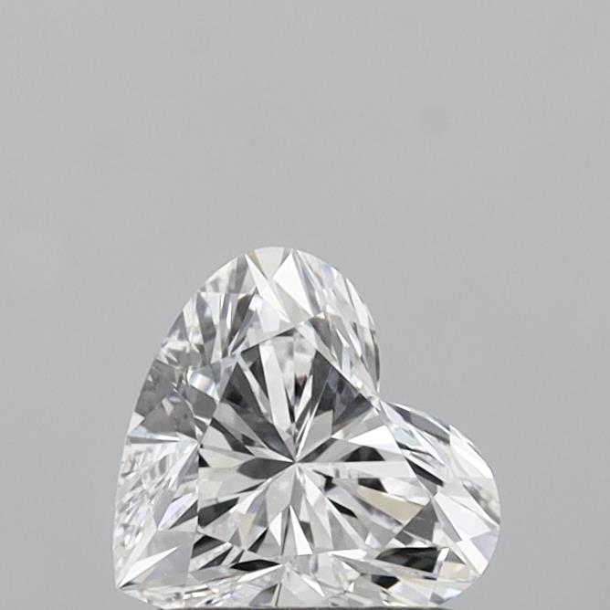 1.02 Carat Heart Shaped, Ideal Cut, D Color, VVS2 Clarity, IGI Certified Lab Grown Diamond