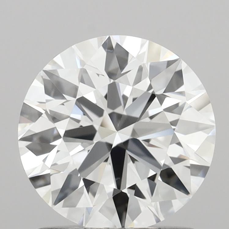 1.29 Carat Round Shaped, Ideal Cut, D Color, VS2 Clarity, IGI Certified Lab Grown Diamond