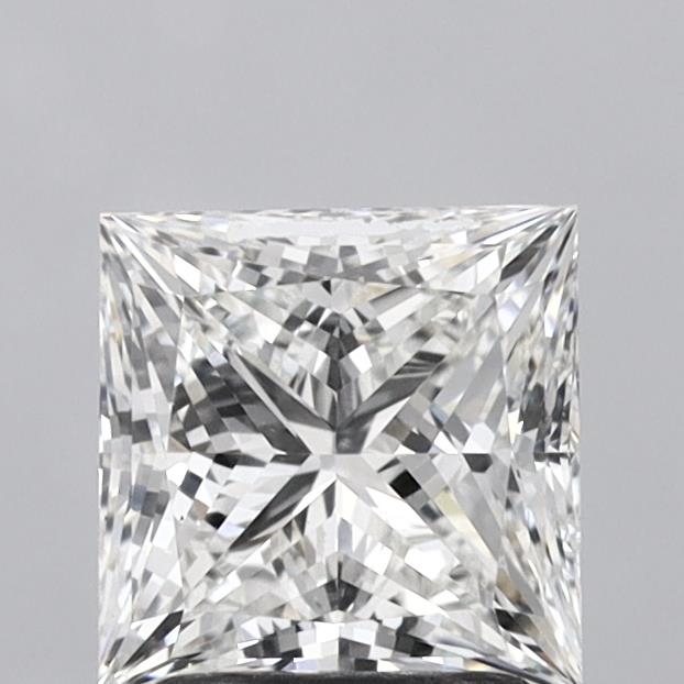 1.96 Carat Princess Shaped, Ideal Cut, G Color, VS1 Clarity, IGI Certified Lab Grown Diamond