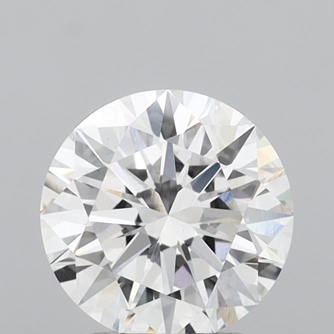 2.06 Carat Round Shaped, Excellent Cut, F Color, VS1 Clarity, IGI Certified Lab Grown Diamond