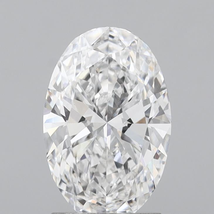 2.00 Carat Oval Shaped, Ideal Cut, D Color, VVS2 Clarity, IGI Certified Lab Grown Diamond