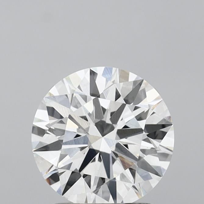 1.57 Carat Round Shaped, Ideal Cut, F Color, VVS2 Clarity, IGI Certified Lab Grown Diamond