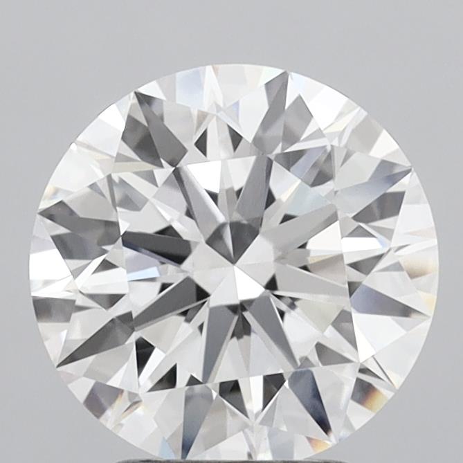 3.05 Carat Round Shaped, Ideal Cut, E Color, VVS2 Clarity, IGI Certified Lab Grown Diamond
