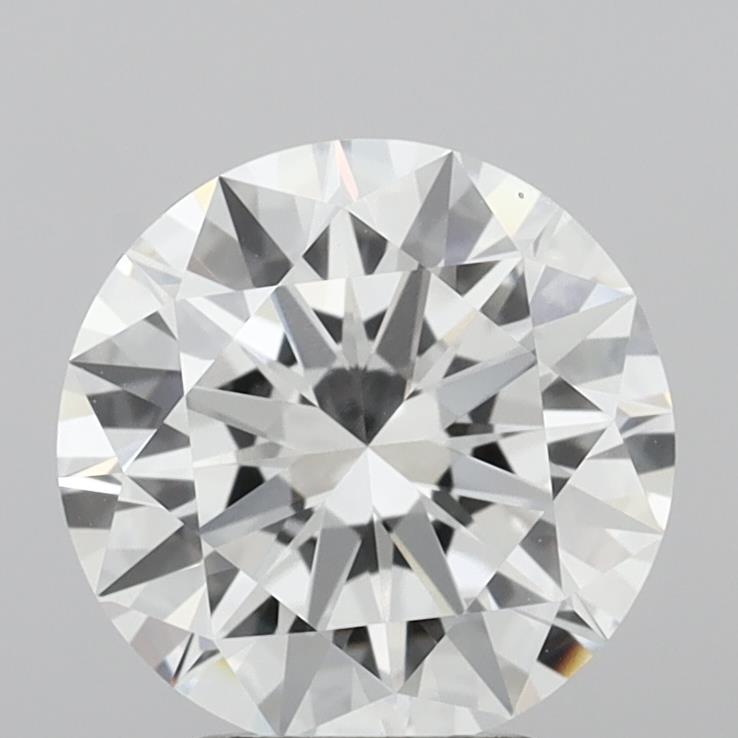 3.02 Carat Round Shaped, Excellent Cut, E Color, VVS2 Clarity, IGI Certified Lab Grown Diamond