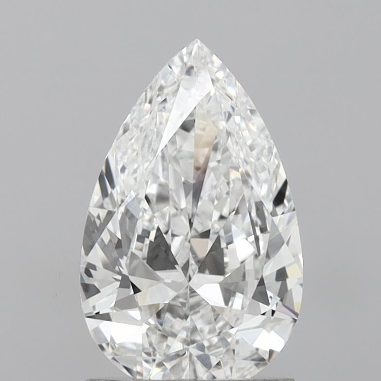 1.36 Carat Pear Shaped, D Color, VS1 Clarity, IGI Certified Lab Grown Diamond