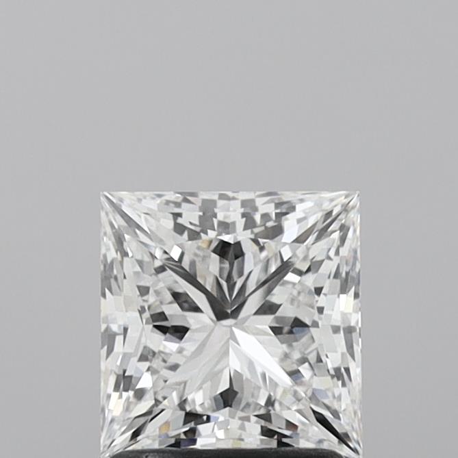 1.58 Carat Princess Shaped, Ideal Cut, D Color, VS1 Clarity, IGI Certified Lab Grown Diamond