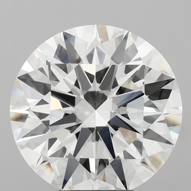 5.04 Carat Round Shaped, Ideal Cut, F Color, VVS2 Clarity, IGI Certified Lab Grown Diamond