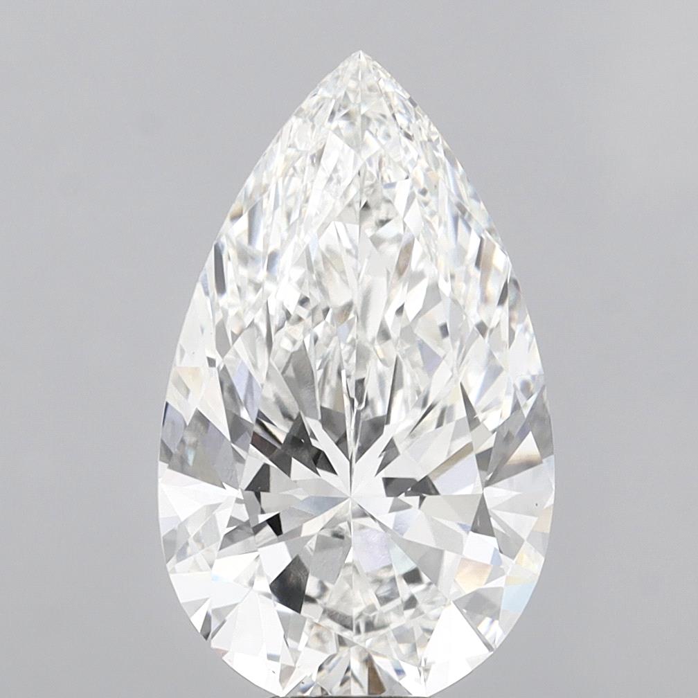 10.03 Carat Pear Shaped, Ideal Cut, E Color, VVS2 Clarity, IGI Certified Lab Grown Diamond
