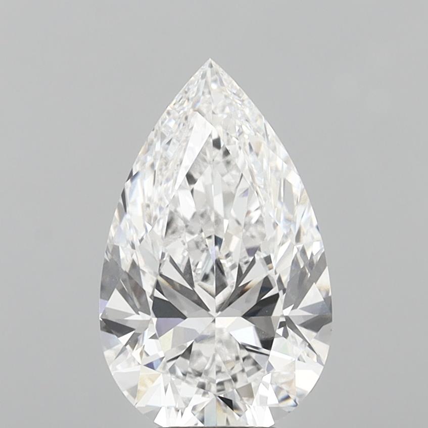 5.08 Carat Pear Shaped, Excellent Cut, D Color, VS1 Clarity, IGI Certified Lab Grown Diamond