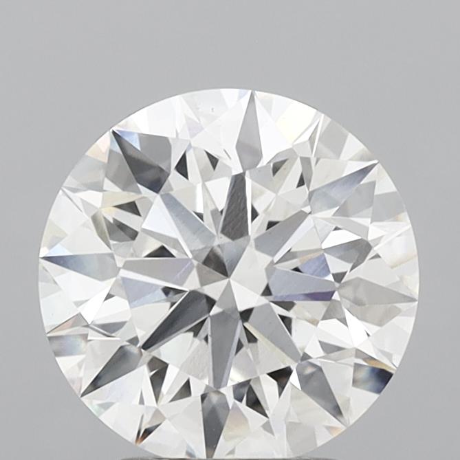 2.71 Carat Round Shaped, Ideal Cut, F Color, VS1 Clarity, IGI Certified Lab Grown Diamond
