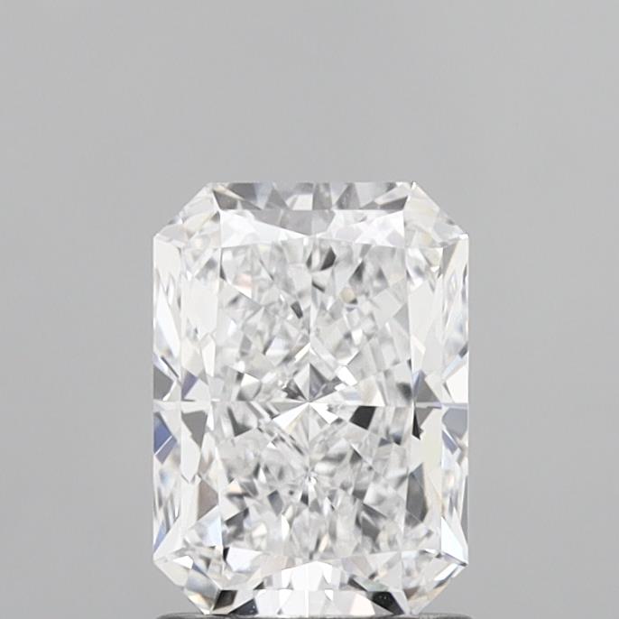 1.49 Carat Radiant Shaped, Ideal Cut, D Color, VVS2 Clarity, IGI Certified Lab Grown Diamond