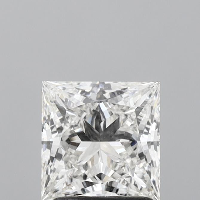1.56 Carat Princess Shaped, Excellent Cut, F Color, VVS2 Clarity, IGI Certified Lab Grown Diamond