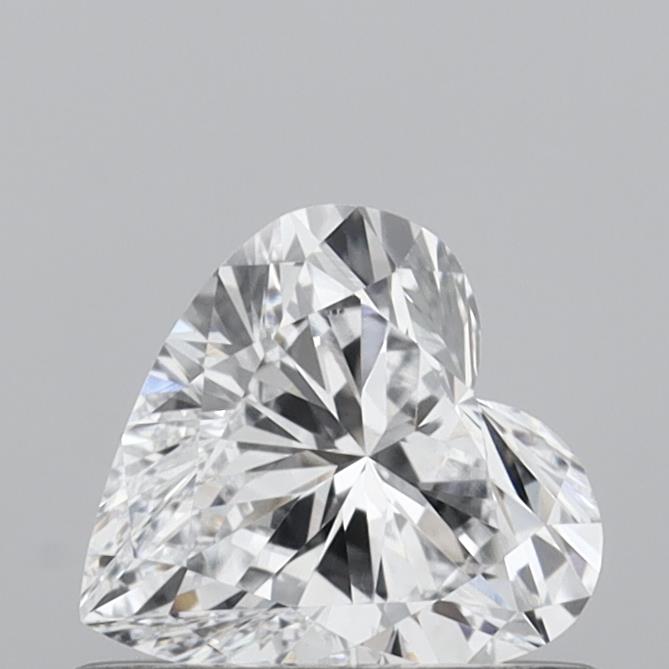 0.51 Carat Heart Shaped, Very Good Cut, D Color, VVS2 Clarity, IGI Certified Lab Grown Diamond