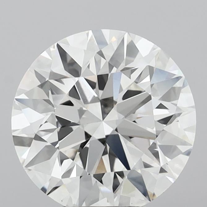 5.09 Carat Round Shaped, Ideal Cut, F Color, VVS2 Clarity, IGI Certified Lab Grown Diamond