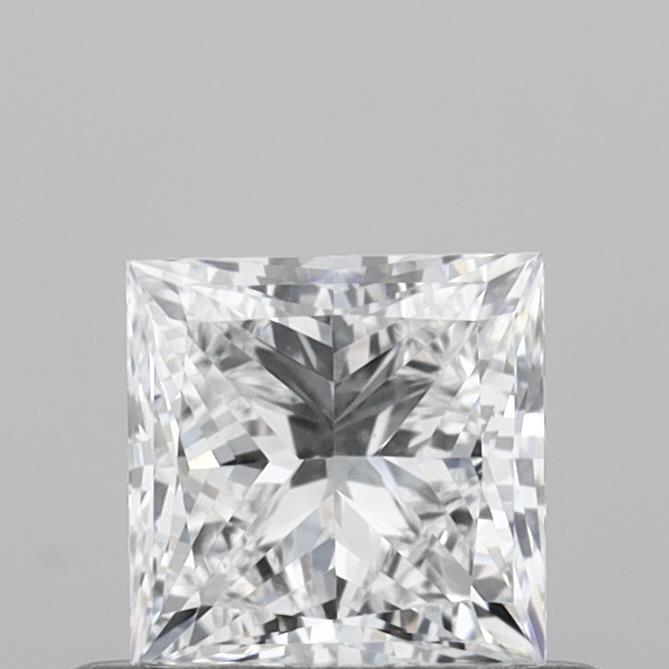 0.55 Carat Princess Shaped, Very Good Cut, D Color, VVS2 Clarity, IGI Certified Lab Grown Diamond