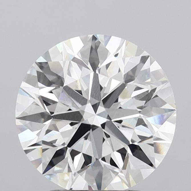 2.69 Carat Round Shaped, Excellent Cut, E Color, VVS2 Clarity, IGI Certified Lab Grown Diamond