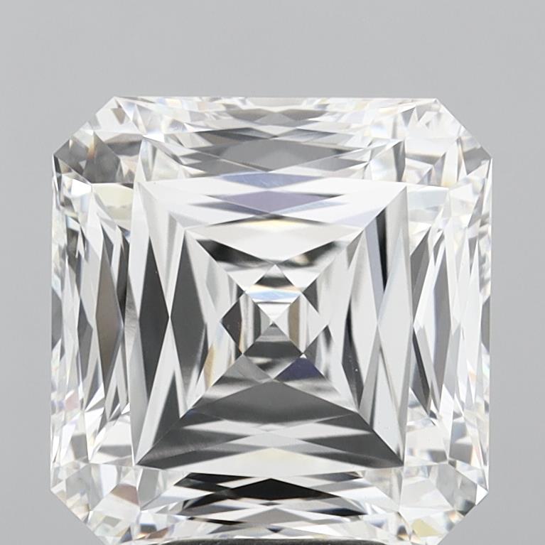 6.57 Carat Asscher Shaped, Ideal Cut, F Color, VS1 Clarity, IGI Certified Lab Grown Diamond