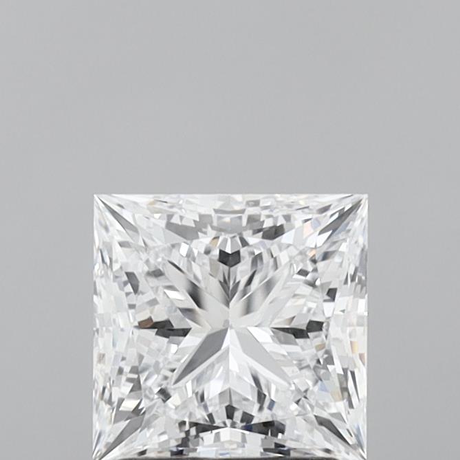 1.75 Carat Princess Shaped, Ideal Cut, E Color, VVS2 Clarity, IGI Certified Lab Grown Diamond
