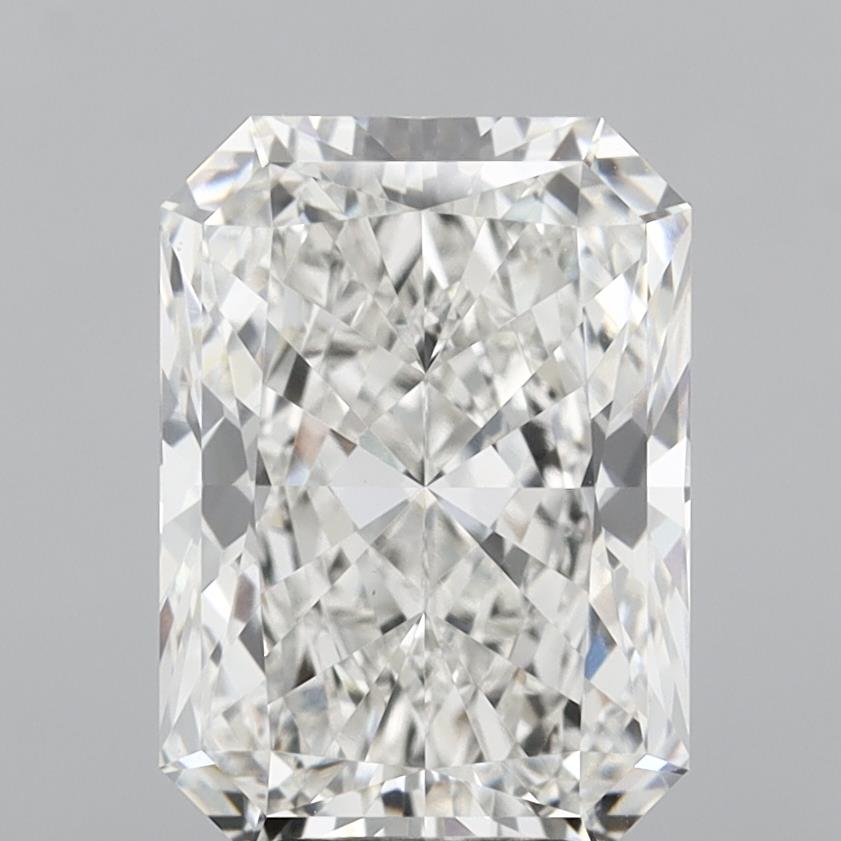 5.03 Carat Radiant Shaped, Ideal Cut, F Color, VVS2 Clarity, IGI Certified Lab Grown Diamond