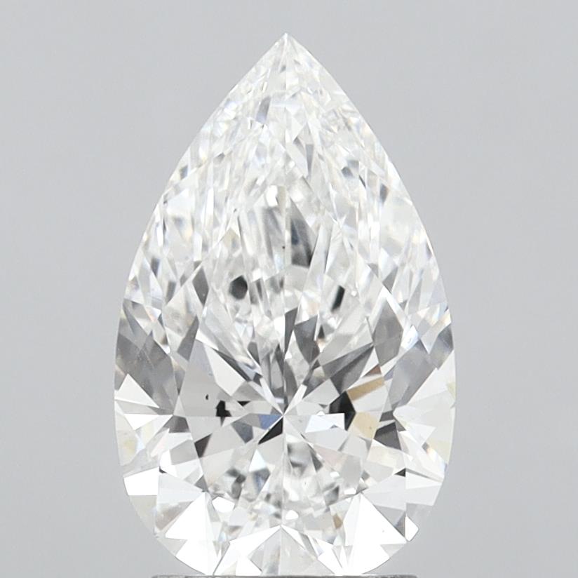 2.78 Carat Pear Shaped, Ideal Cut, E Color, VS1 Clarity, IGI Certified Lab Grown Diamond