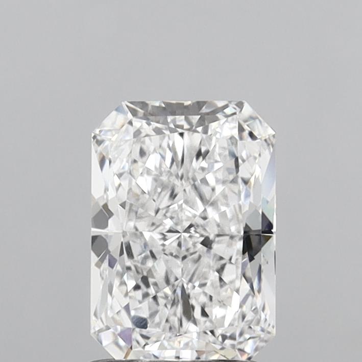 1.54 Carat Radiant Shaped, Ideal Cut, D Color, VS1 Clarity, IGI Certified Lab Grown Diamond