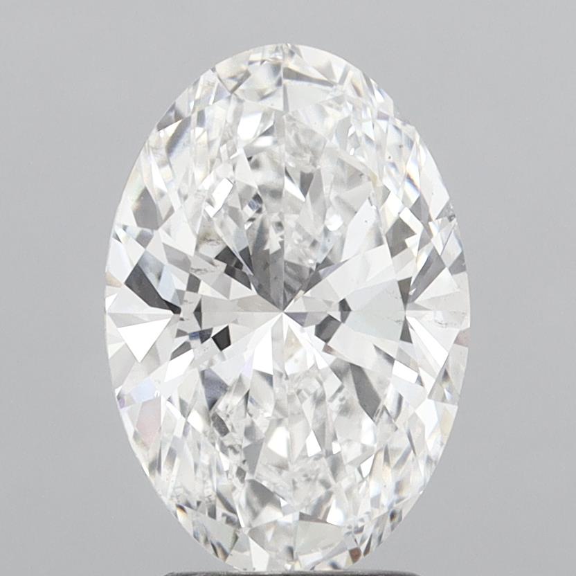 3.00 Carat Oval Shaped, Ideal Cut, E Color, VS2 Clarity, IGI Certified Lab Grown Diamond