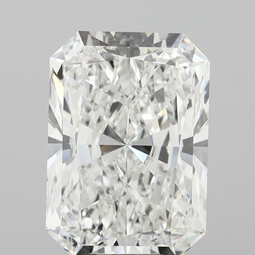 6.10 Carat Radiant Shaped, Ideal Cut, E Color, VS1 Clarity, IGI Certified Lab Grown Diamond