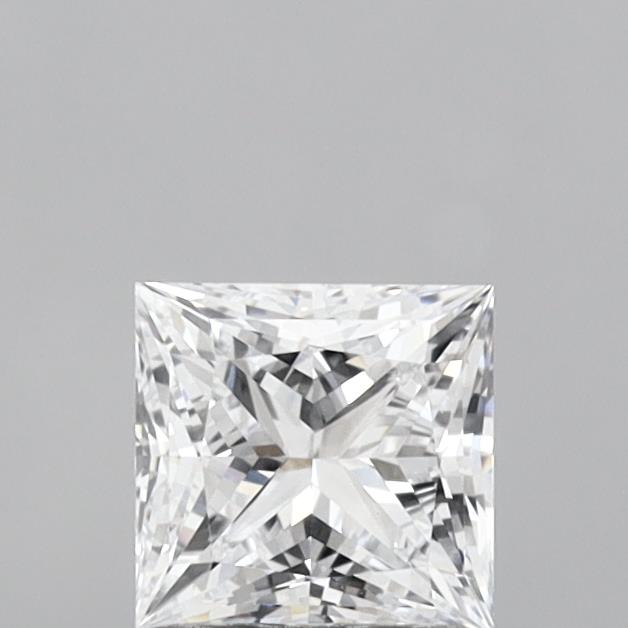 1.08 Carat Princess Shaped, Ideal Cut, E Color, IF Clarity, IGI Certified Lab Grown Diamond
