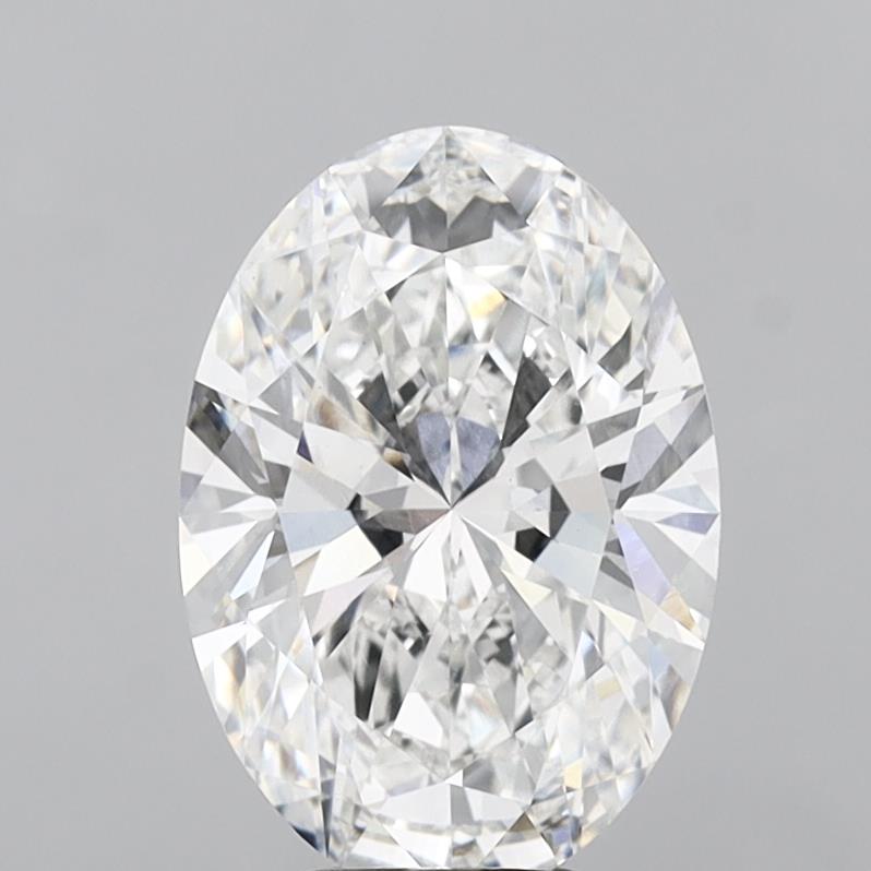 6.00 Carat Oval Shaped, Ideal Cut, F Color, VS1 Clarity, IGI Certified Lab Grown Diamond