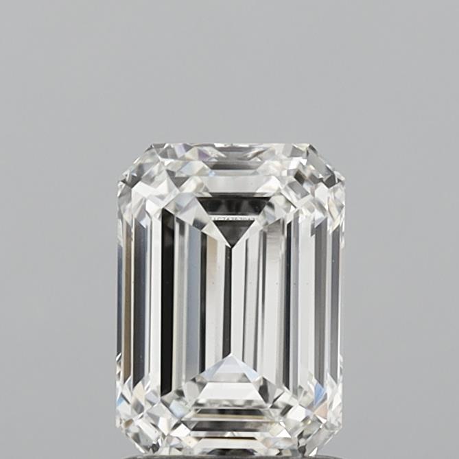 1.50 Carat Emerald Shaped, Ideal Cut, G Color, VS2 Clarity, IGI Certified Lab Grown Diamond