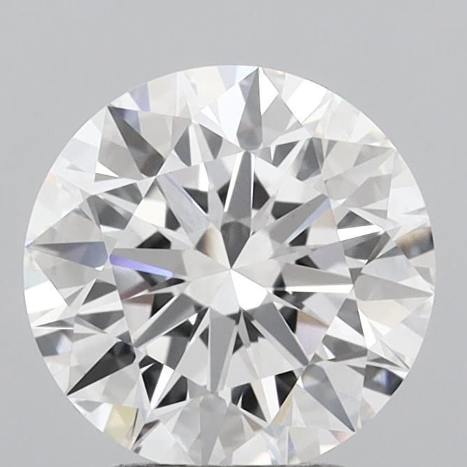 3.05 Carat Round Shaped, Ideal Cut, E Color, VVS2 Clarity, IGI Certified Lab Grown Diamond