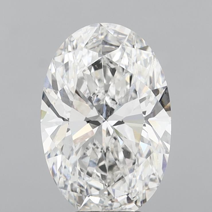 5.07 Carat Oval Shaped, Ideal Cut, F Color, VVS2 Clarity, IGI Certified Lab Grown Diamond