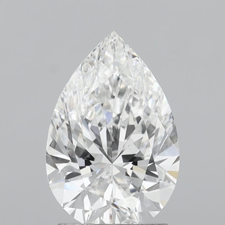 2.08 Carat Pear Shaped, Ideal Cut, E Color, VS1 Clarity, IGI Certified Lab Grown Diamond