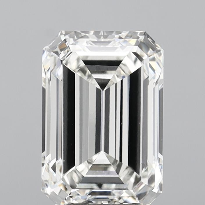3.10 Carat Emerald Shaped, Ideal Cut, G Color, VVS2 Clarity, IGI Certified Lab Grown Diamond