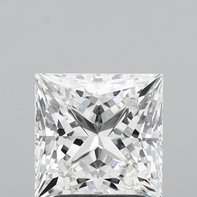 2.08 Carat Princess Shaped, Ideal Cut, F Color, VVS2 Clarity, IGI Certified Lab Grown Diamond