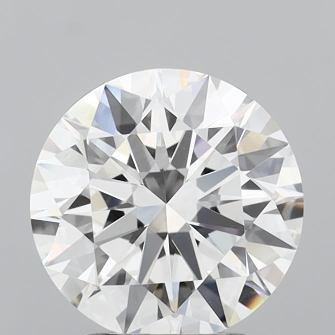 2.55 Carat Round Shaped, Ideal Cut, G Color, VVS2 Clarity, IGI Certified Lab Grown Diamond