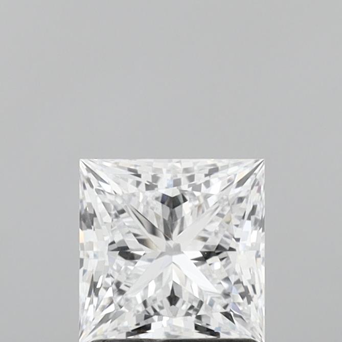 1.36 Carat Princess Shaped, Ideal Cut, E Color, VVS1 Clarity, IGI Certified Lab Grown Diamond