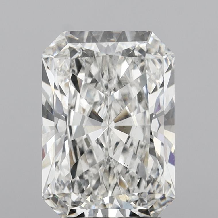 3.37 Carat Radiant Shaped, Ideal Cut, F Color, VS2 Clarity, IGI Certified Lab Grown Diamond