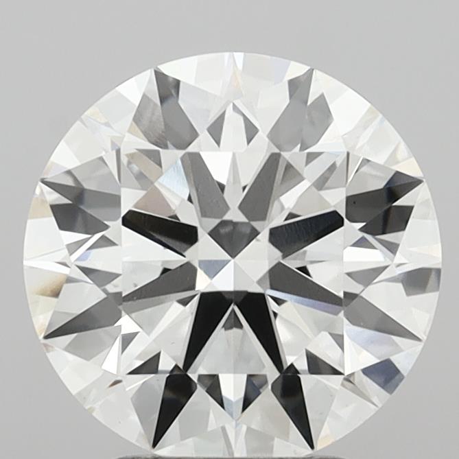 3.08 Carat Round Shaped, Ideal Cut, F Color, VS1 Clarity, IGI Certified Lab Grown Diamond